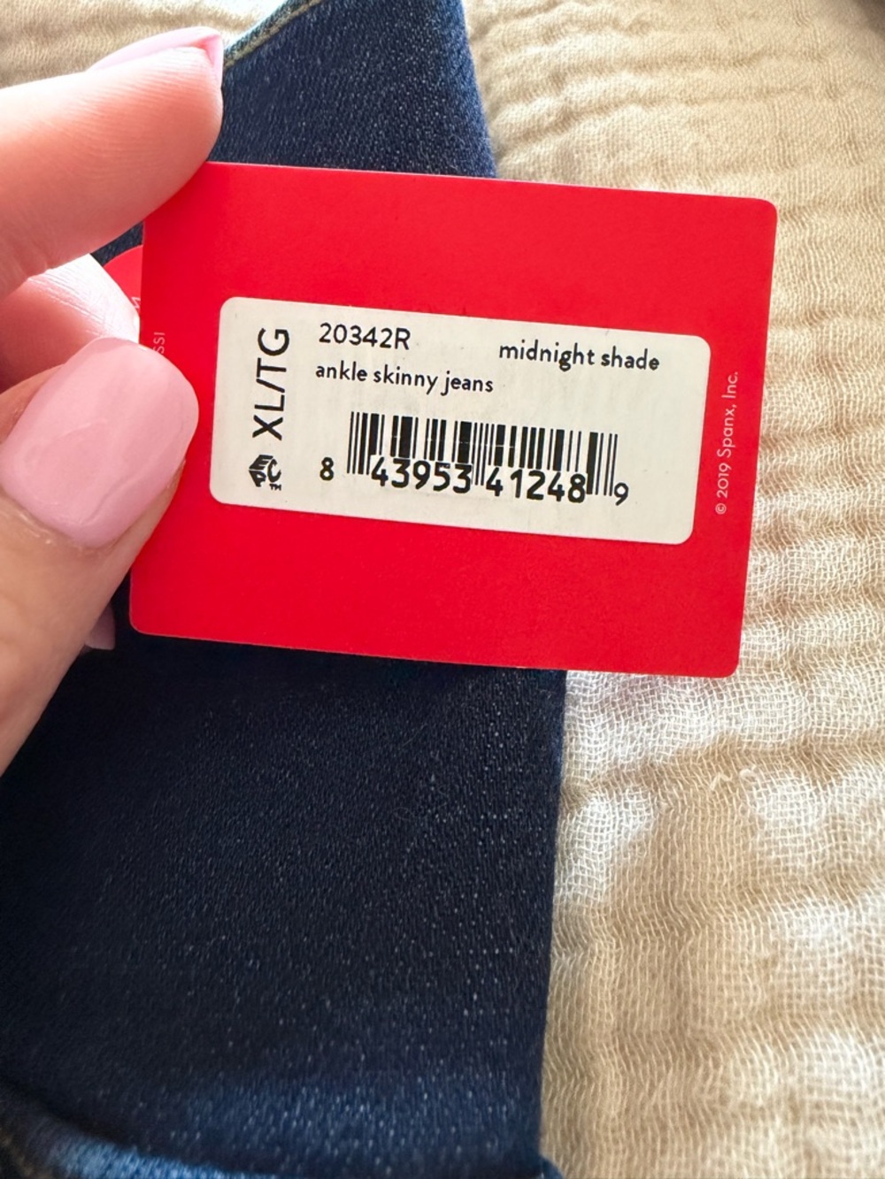 Spanx brand Ankle Skinny Jeans - Midnight shade